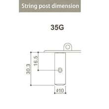 Carregar imagem no visualizador da galeria, Gotoh 35G1600-1W Classical Guitar Tuning Machine Heads w/ Screws - FINISH GOLD