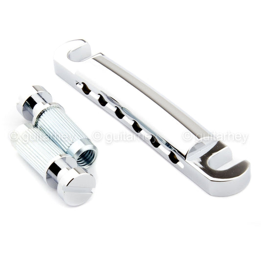 Gotoh GE101Z Zinc Diecast Tailpiece w/ Metric Studs for Import Guitars - CHROME