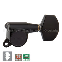 Load image into Gallery viewer, NEW Gotoh SG381-01 LARGE BUTTONS L3+R3 Tuning Keys Tuners Set 3x3 - BLACK