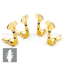 Load image into Gallery viewer, NEW Gotoh GB707 4-String Bass Machine Heads Tuner Set Keys w/ Screws 2x2 - GOLD
