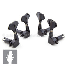 Load image into Gallery viewer, NEW Gotoh GB707 L2+R2 4-String Bass Machine Heads Tuners Set Keys 2x2 - BLACK