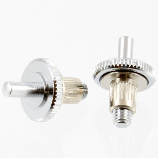 NEW (2) M5 Studs & Body Inserts for Nashville Tunematic TOM Bridge - CHROME