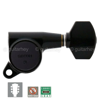 NEW Gotoh SG381-07 L3+R3 Tuners Keys SMALL Buttons Set Tuning Keys - 3x3 - BLACK
