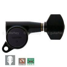 Carregar imagem no visualizador da galeria, NEW Gotoh SG381-07 L3+R3 Tuners Keys SMALL Buttons Set Tuning Keys - 3x3 - BLACK