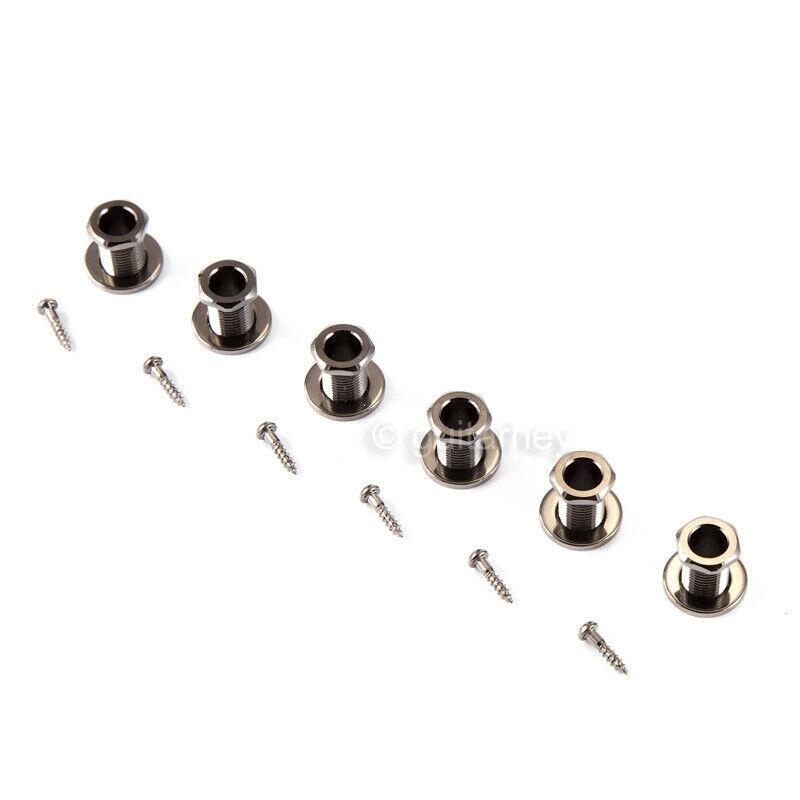 NEW Gotoh SG381-P2 MG Locking Tuners L3+R3 LARGE AMBER Buttons 3x3 - COSMO BLACK