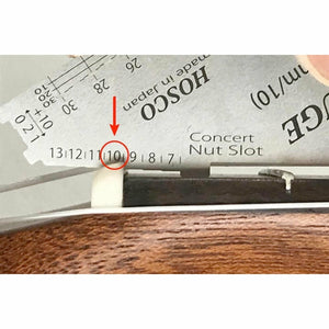 NEW Hosco Stainless Steel Step Gauge for Soprano, Concert & Tenor Size Ukuleles