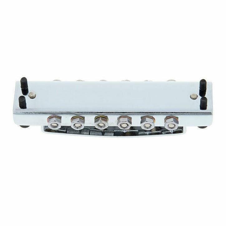 NEW Rickenbacker Style Covered Tunematic Guitar Bridge - CHROME
