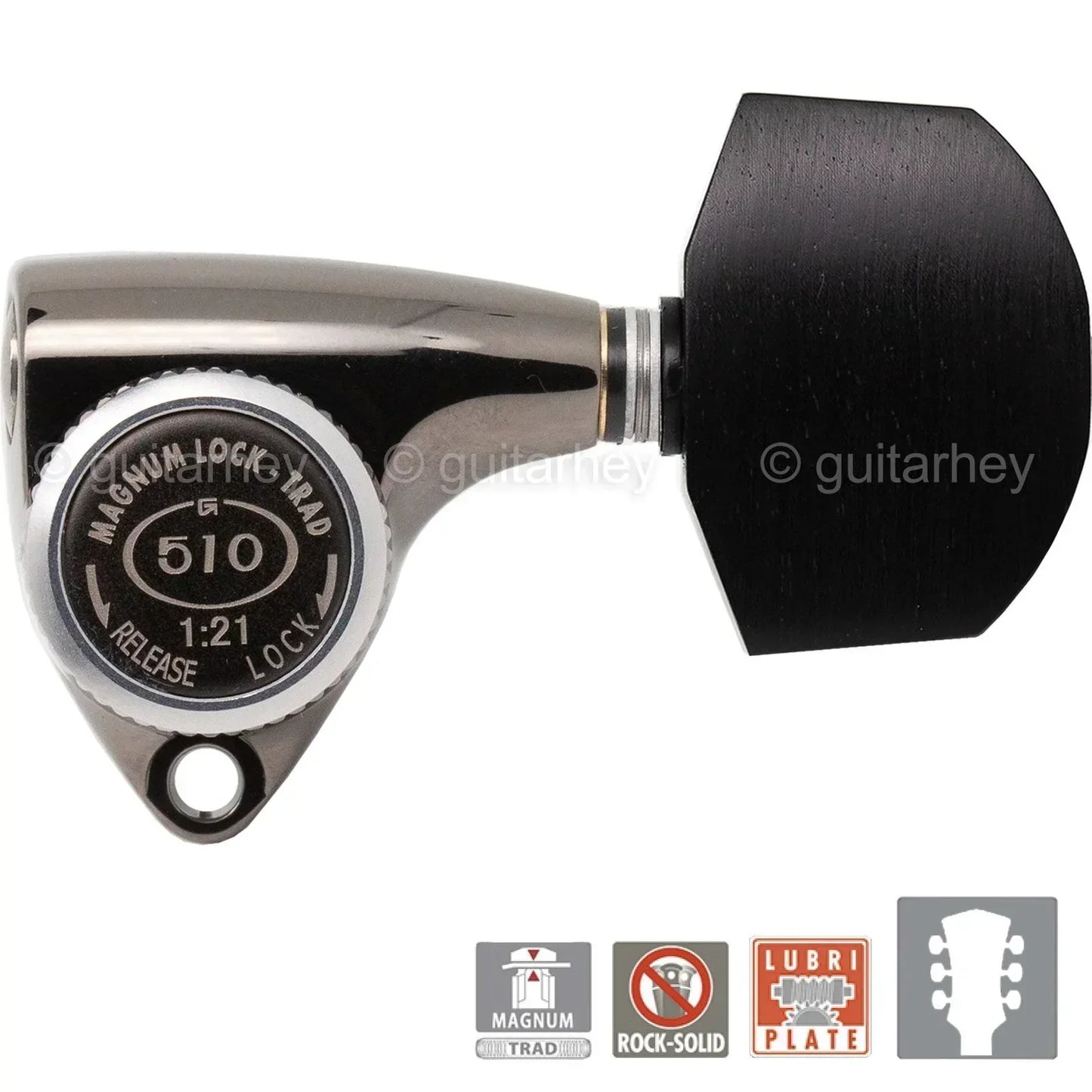 NEW Gotoh SGV510Z-EN01 MGT L3+R3 LOCKING Tuners Set 21:1 Gear 3x3 - COSMO BLACK