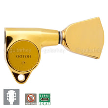 Carregar imagem no visualizador da galeria, NEW Gotoh SG301-04 Set L3+R3 Tuners Keystone Keys 3x3 Tuners w/ Screws - GOLD