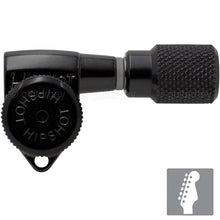 Load image into Gallery viewer, NEW Hipshot Grip-Locking Staggered OPEN-GEAR 6 In Line SK1 w/ Hardware - BLACK