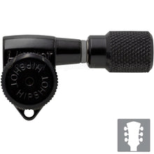 Carregar imagem no visualizador da galeria, NEW Hipshot L3+R3 Grip-Locking OPEN-GEAR Tuning Keys SK1 w/ Hardware 3x3 - BLACK