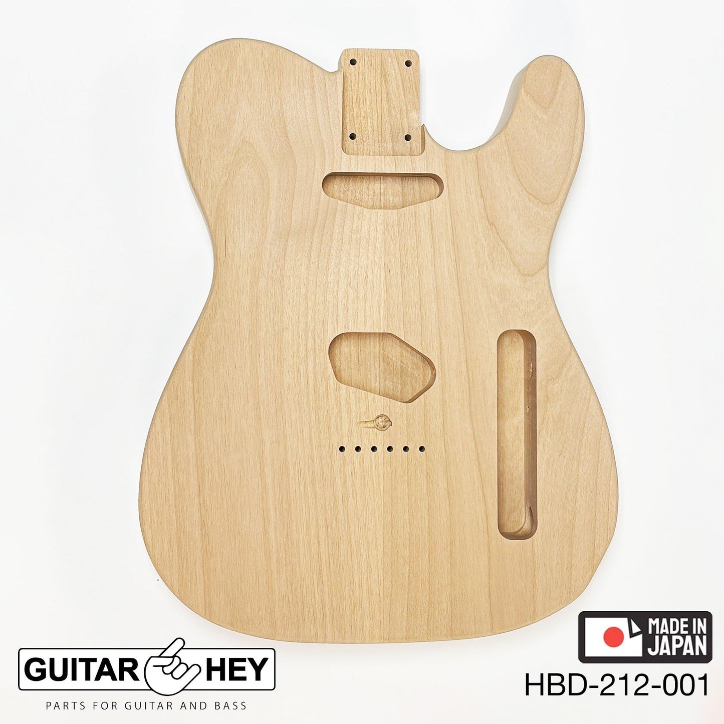 Hosco Unfinished Replacement Body for Telecaster Tele® 2 Piece Alder SANDED #001