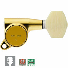 Load image into Gallery viewer, NEW Gotoh SG381-M07 MIJ L3+R3 Set Tuners w/ IVORY Style Buttons 3x3 - GOLD