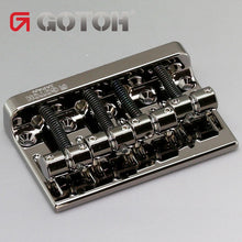 Load image into Gallery viewer, Gotoh 201B-4 Bass Bridge 4-String Precision Jazz Fender w/ Screws - COSMO BLACK