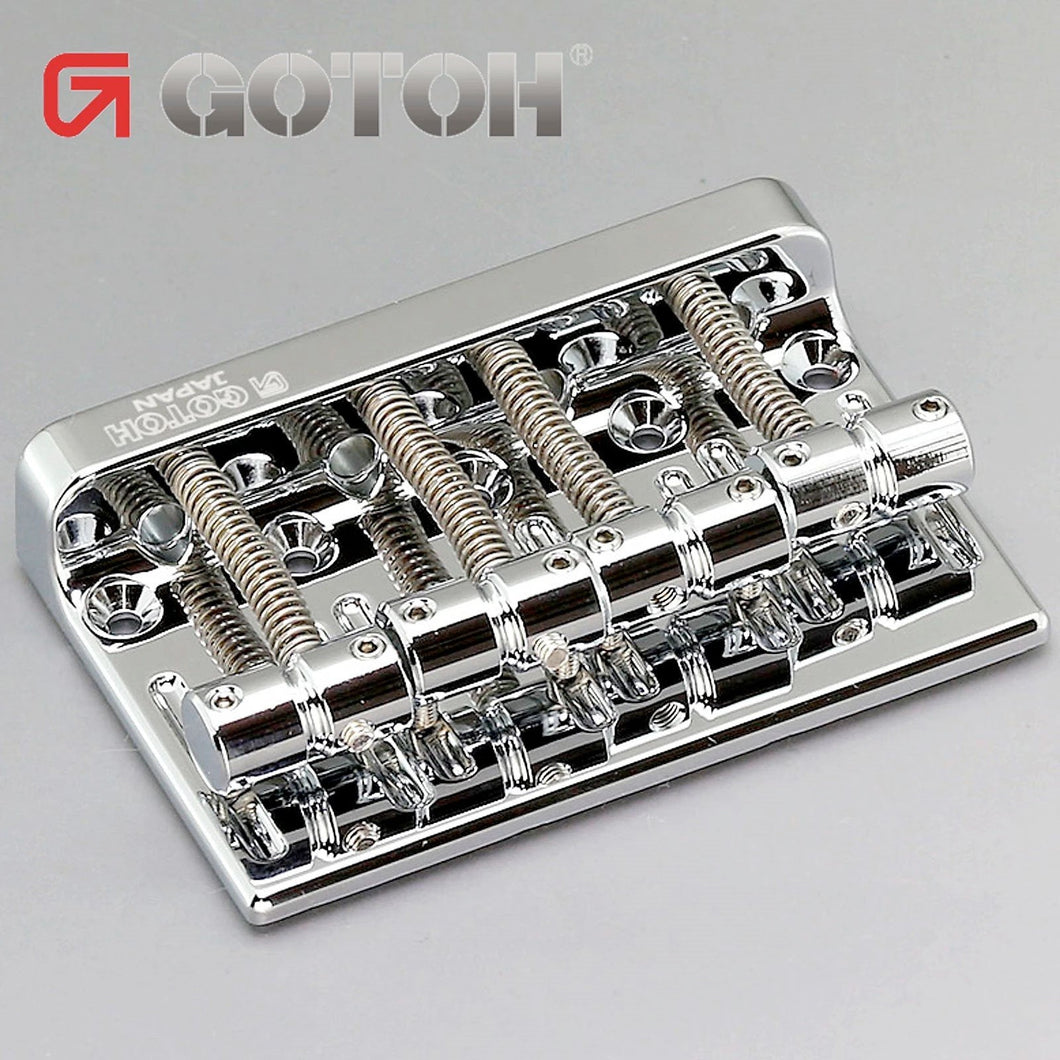 Gotoh 201B-4 String Precision Jazz Bass Bridge for Fender P Jazz Bass - CHROME