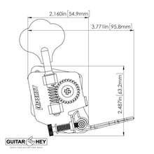 Load image into Gallery viewer, NEW Hipshot BT2 Bass Xtender Key TREBLE SIDE for 67-82 P &amp; J Bass Fender NICKEL