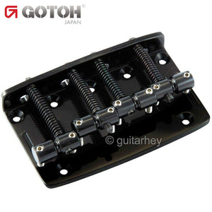 Gotoh 203B-4 Jazz Bass Bridge fit Fender Precision 4-Strings w/ screws - BLACK