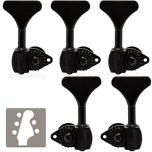 Carregar imagem no visualizador da galeria, NEW USA Hipshot USA HB6 3/8&quot; Ultralite® Bass Tuning L3+R2 - Y Key 3x2 SET, BLACK