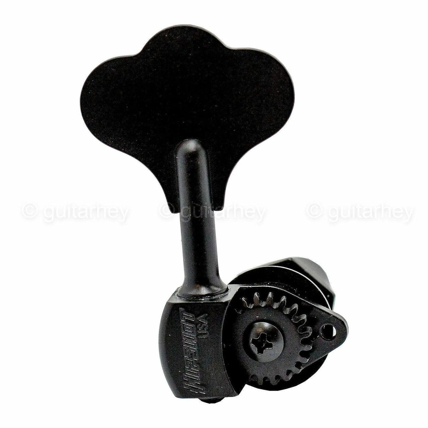 NEW (1) Hipshot USA HB6 1/2" Ultralite® Bass Tuning BASS SIDE Clover Key - BLACK