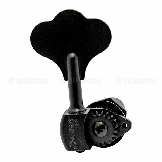 NEW (1) Hipshot USA HB6 1/2" Ultralite® Bass Tuning BASS SIDE Clover Key - BLACK