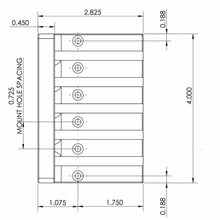 Load image into Gallery viewer, NEW Hipshot 5-String KICKASS High Mass Bass BRIDGE for BADASS Replacement, BLACK