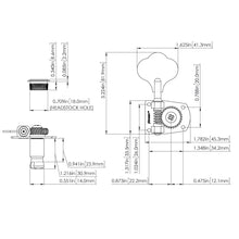 Load image into Gallery viewer, NEW Hipshot HB7 4 String 20710N Upgrade for Fender MIM Bass w/ Ferrules - NICKEL