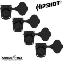 Load image into Gallery viewer, NEW Hipshot HB7 4 String 20710B Upgrade for Fender MIM Bass w/ Ferrules - BLACK