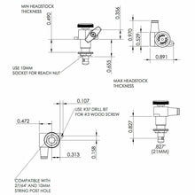 Carregar imagem no visualizador da galeria, NEW Hipshot L3+R3 LOCKING Mini Tuners SET w/ OVAL PEARLOID Buttons 3x3 - NICKEL