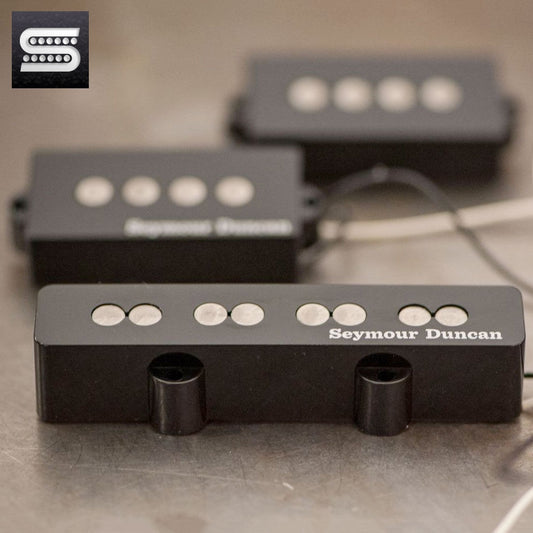 NEW Seymour Duncan Quarter Pound Bass PJ Set Bridge/Neck Pickup - BLACK