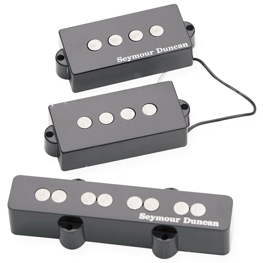 NEW Seymour Duncan Quarter Pound Bass PJ Set Bridge/Neck Pickup - BLACK