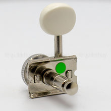 Carregar imagem no visualizador da galeria, NEW Gotoh SD91-05MA MGT Locking Tuners 6 in line Set w/ Plastic Buttons - NICKEL