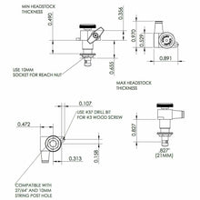 Load image into Gallery viewer, NEW Hipshot Mini LOCKING Tuners SET w/ KNURLED BUTTONS 3x3 - SATIN CHROME