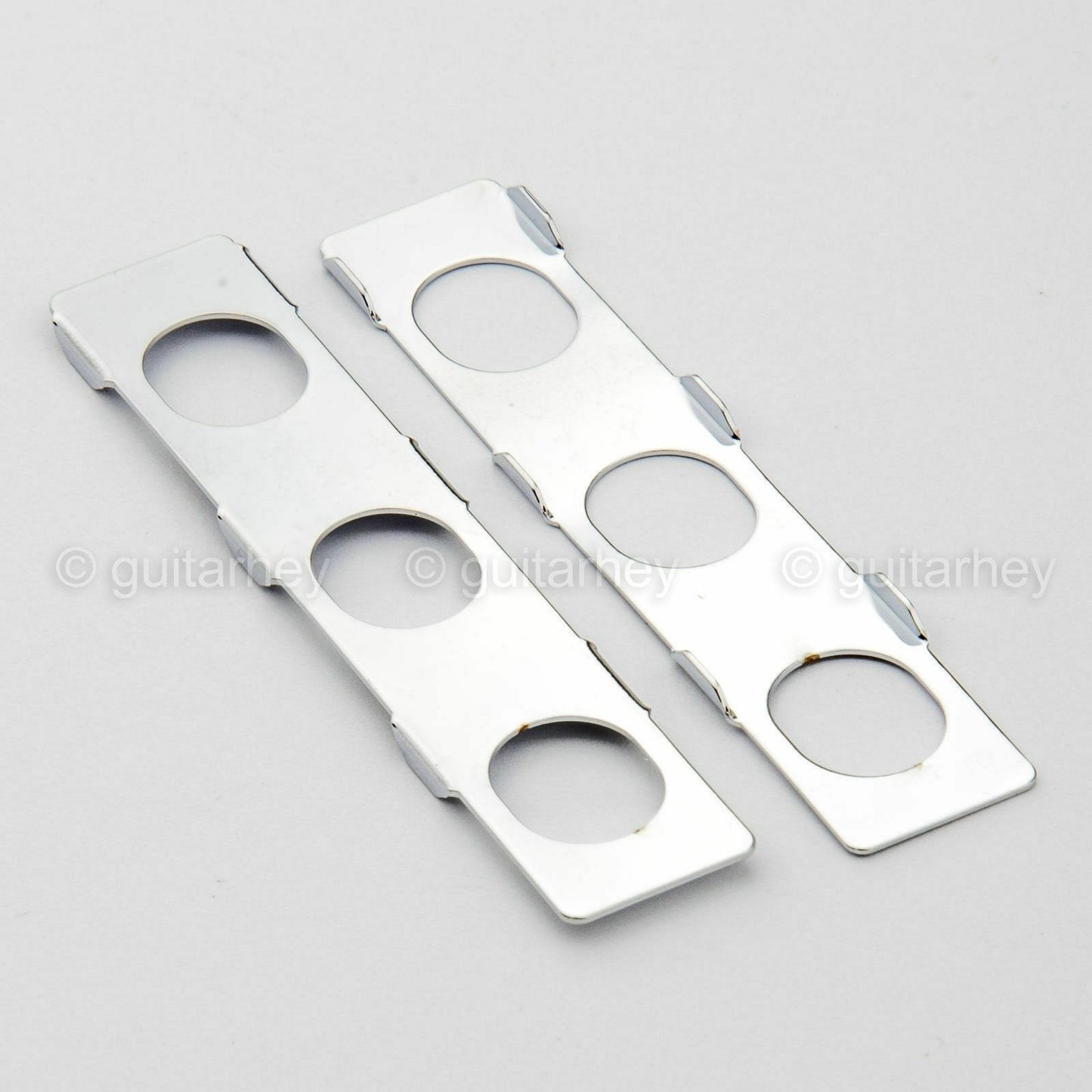 Hipshot 6-in-Line Mini LOCKING Tuners w/ PEARLOID LEFT-HANDED, SATIN CHROME