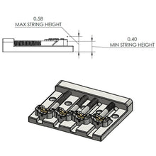 Load image into Gallery viewer, NEW Hipshot 5K400G KickAss Bass Bridge 4-String Retrofits Badass Bass - GOLD