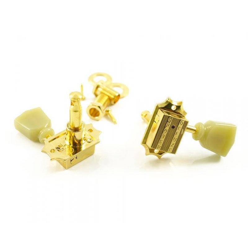 NEW Grover 135G 3+3 Vintage Deluxe Tuners for Gibson®/Epiphone® 3x3 - GOLD
