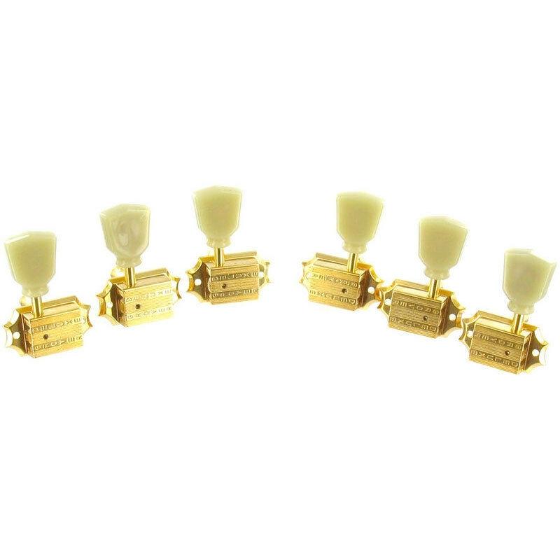 NEW Grover 135G 3+3 Vintage Deluxe Tuners for Gibson®/Epiphone® 3x3 - GOLD