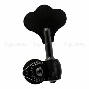 NEW (1) Hipshot USA HB6 1/2" Ultralite® Bass Tuning TREBLE SIDE Clover Key BLACK