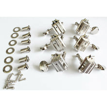 Carregar imagem no visualizador da galeria, NEW Grover 136N 3+3 Vintage Deluxe Tuners for Gibson/Epiphone Oval 3x3 - NICKEL