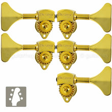 Carregar imagem no visualizador da galeria, NEW Hipshot USA HB6 3/8&quot; Ultralite® Bass Tuning L3+R2 Set Y Key 3x2 - GOLD