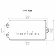 Carregar imagem no visualizador da galeria, NEW Bartolini MM4CBC Music Man StingRay Bass Guitar Pickup Dual Coil - BLACK