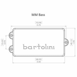 NEW Bartolini MM4CBC Music Man StingRay Bass Guitar Pickup Dual Coil - BLACK