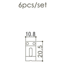 Load image into Gallery viewer, NEW Gotoh S108N Saddle SET Steel Strat / Tele 10.8mm x 20.5mm each - NICKEL