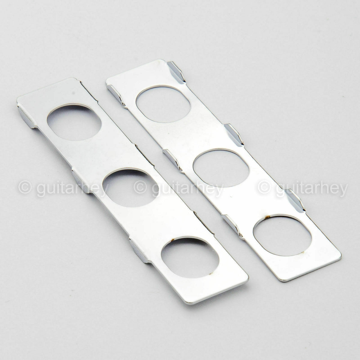 NEW Hipshot 6-in-Line LEFT-HANDED STAGGERED Mini Locking AMBER Buttons - CHROME