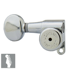 Load image into Gallery viewer, NEW Hipshot 6-in-Line LEFT-HANDED STAGGERED Mini Locking OVAL Buttons - CHROME