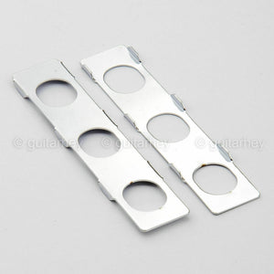 NEW Hipshot 6-in-Line LEFT-HANDED STAGGERED Mini Locking OVAL Buttons - CHROME