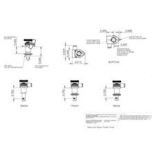 Load image into Gallery viewer, NEW Hipshot 6 in Line Grip-Locking STAGGERED Tuners Set Open-Gear w/ UMP - GOLD