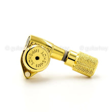 Load image into Gallery viewer, NEW Hipshot 6-in-Line STAGGERED Grip-Locking Open-Gear KNURLED Buttons - GOLD