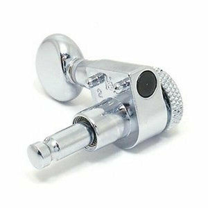 NEW 6 In Line LOCKING 2 PIN TUNERS for Electric Guitar 18:1 w/ Hardware - CHROME