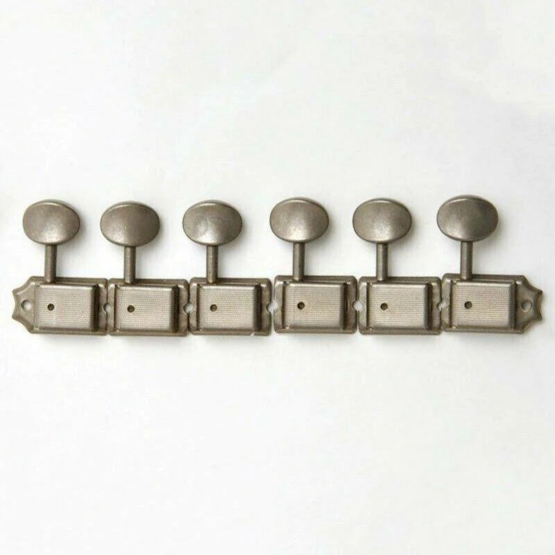 NEW Gotoh SD91-05M 6-In-Line Tuning Keys Non-Staggered Vintage - AGED NICKEL