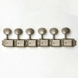 NEW Gotoh SD91-05M 6-In-Line Tuning Keys Non-Staggered Vintage - AGED NICKEL